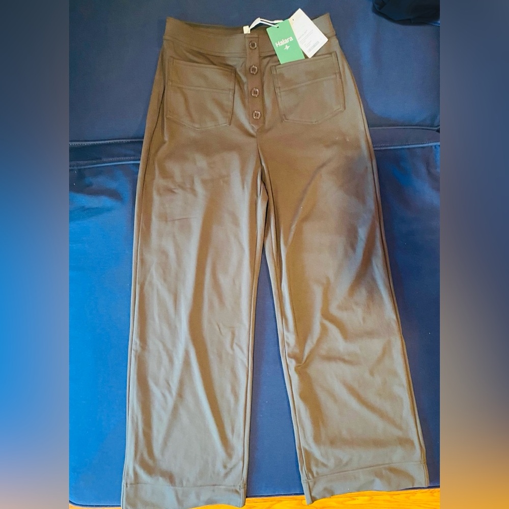 BRAND NEW HALARA Straight Leg, Casual/Work Pant, Olive Green; 5”2 and under